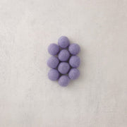 18mm light purple felt beads 