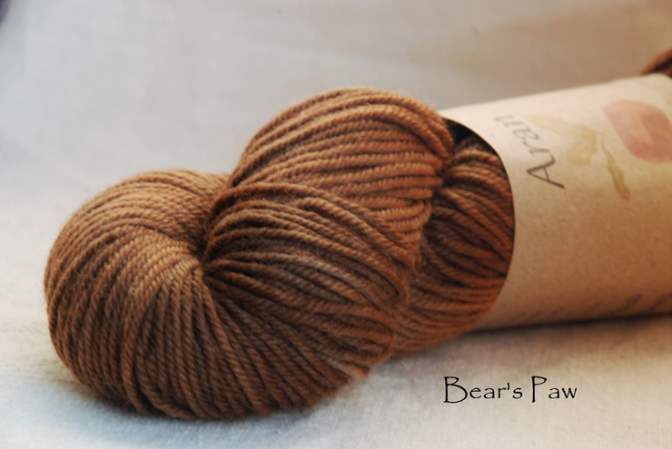 Bear's Paw naturally dyed with hawthorn berries