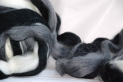 MULTIBLEND BLACK & WHITE ~ Merino wool 21mic