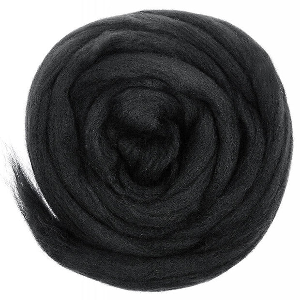 CHARCOAL BLEND EUROPEAN Merino ~ European production, small scale, museling free, spinning fibre, wool, wool roving, needle felting wool