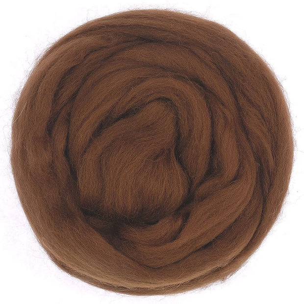 CHESTNUT BLEND EUROPEAN Merino ~ European production, small scale, museling free, spinning fibre, wool, wool roving, needle felting wool