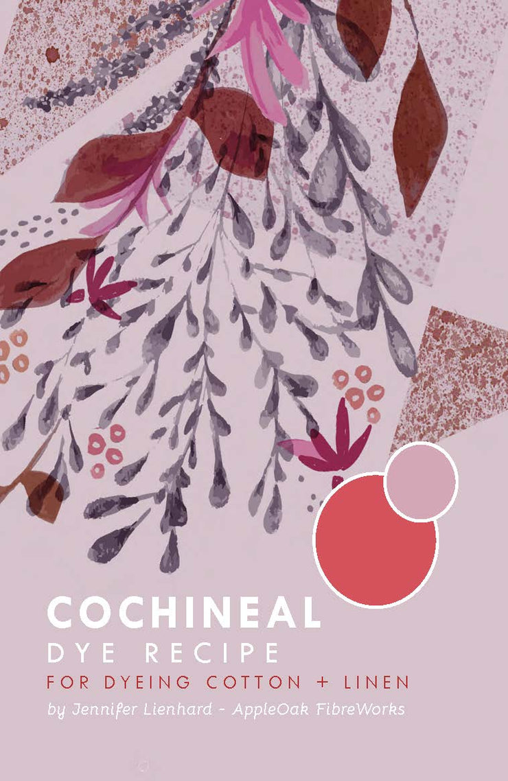 Cochineal Dye Instructions for Cotton + Linen (PDF)