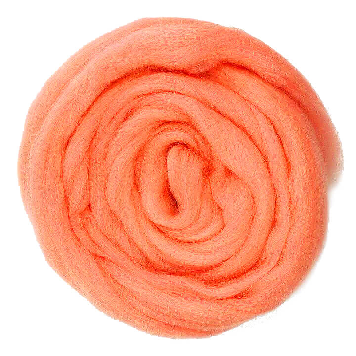 CORAL EUROPEAN MERINO ~ European production, small scale, museling free, spinning fibre, wool, wool roving, needle felting wool