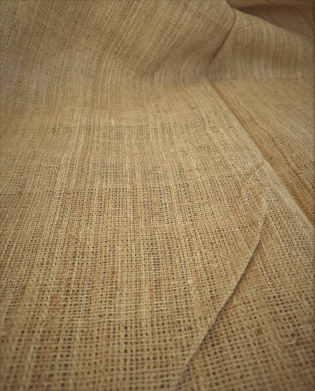 Faneel nettle fabric straight weave close up