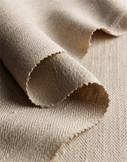 HANFA ~ Natural Hemp Herringbone Fabric