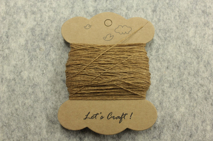 Linen embroidery floss hazel brown