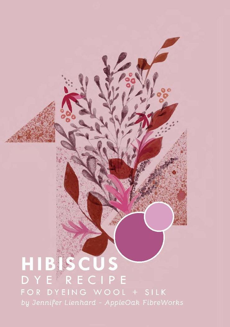 Hibiskus-Färbeanleitung für Wolle + Seide (PDF)