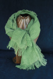 Holly Linen scarf naturally dyed handmade
