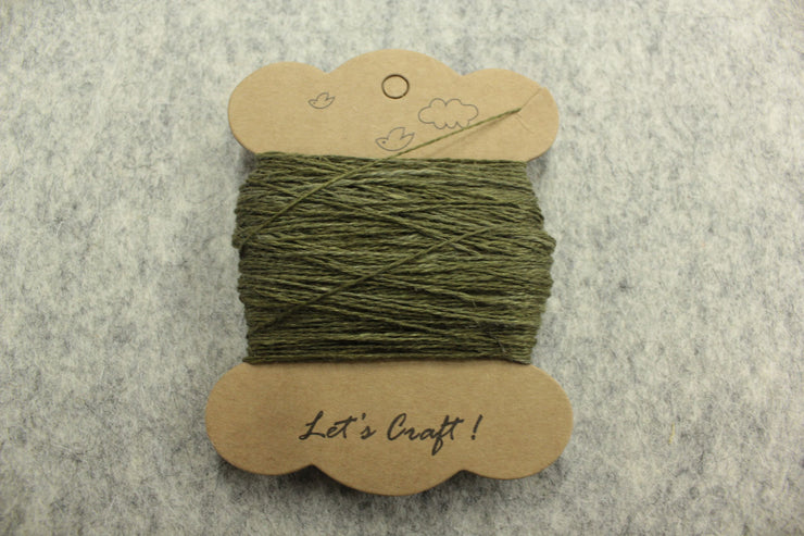 Kelp green embroidery thread