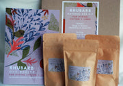 Rhubarb dye kit for plant fibres