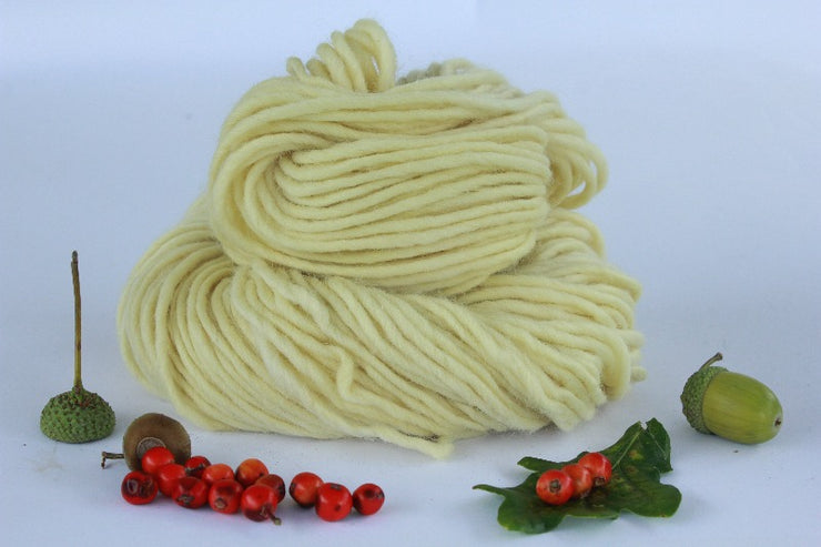 Stockholm Lemongrass naturally dyed chunky wool yarn