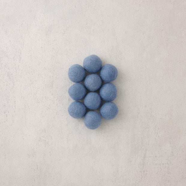 light blue felt beads
