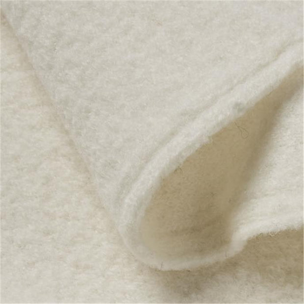 WOOLWALK CREAM ~ Felted Wool fabric undyed detail