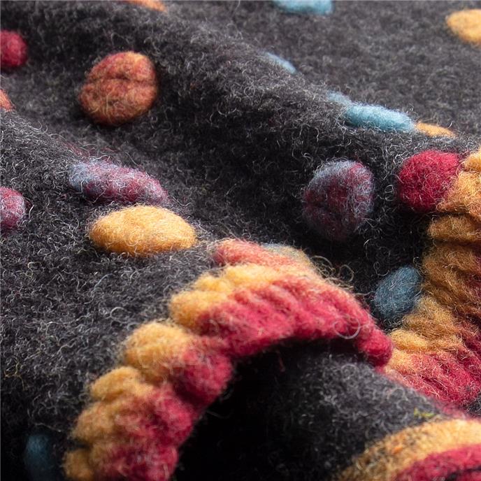 DOTTY FANTASIA ~ Felted Wool fabric – AppleOak FibreWorks
