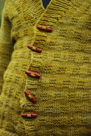 A Story of Forest Friends Pattern C.R. Cardigan Detail