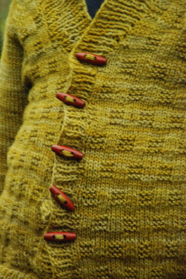 A Story of Forest Friends Pattern C.R. Cardigan Detail