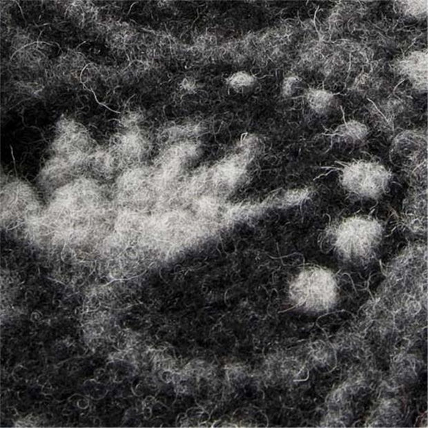 FLOWERWALK GREY ~ Felted Wool fabric Media 1 of 3 detail