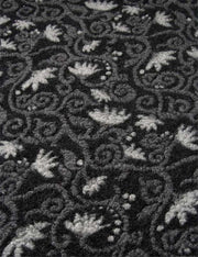 FLOWERWALK GREY ~ Felted Wool fabric Media 1 of 3 pattern