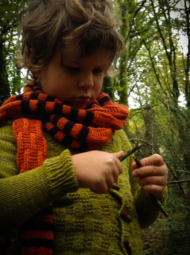 A Story of Forest Friends Pattern Tigger Scarf