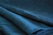 Irish heritage linen naturally dyed with indigo